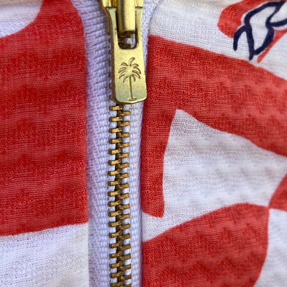 Lilly Pulitzer Dress 'Kirkland Booze Cruise Tango Orange" Size 8 Nautical Sun - Picture 6 of 8